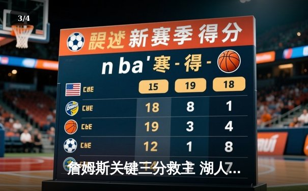 詹姆斯关键三分救主 湖人加时险胜掘金迎三连胜 - 3